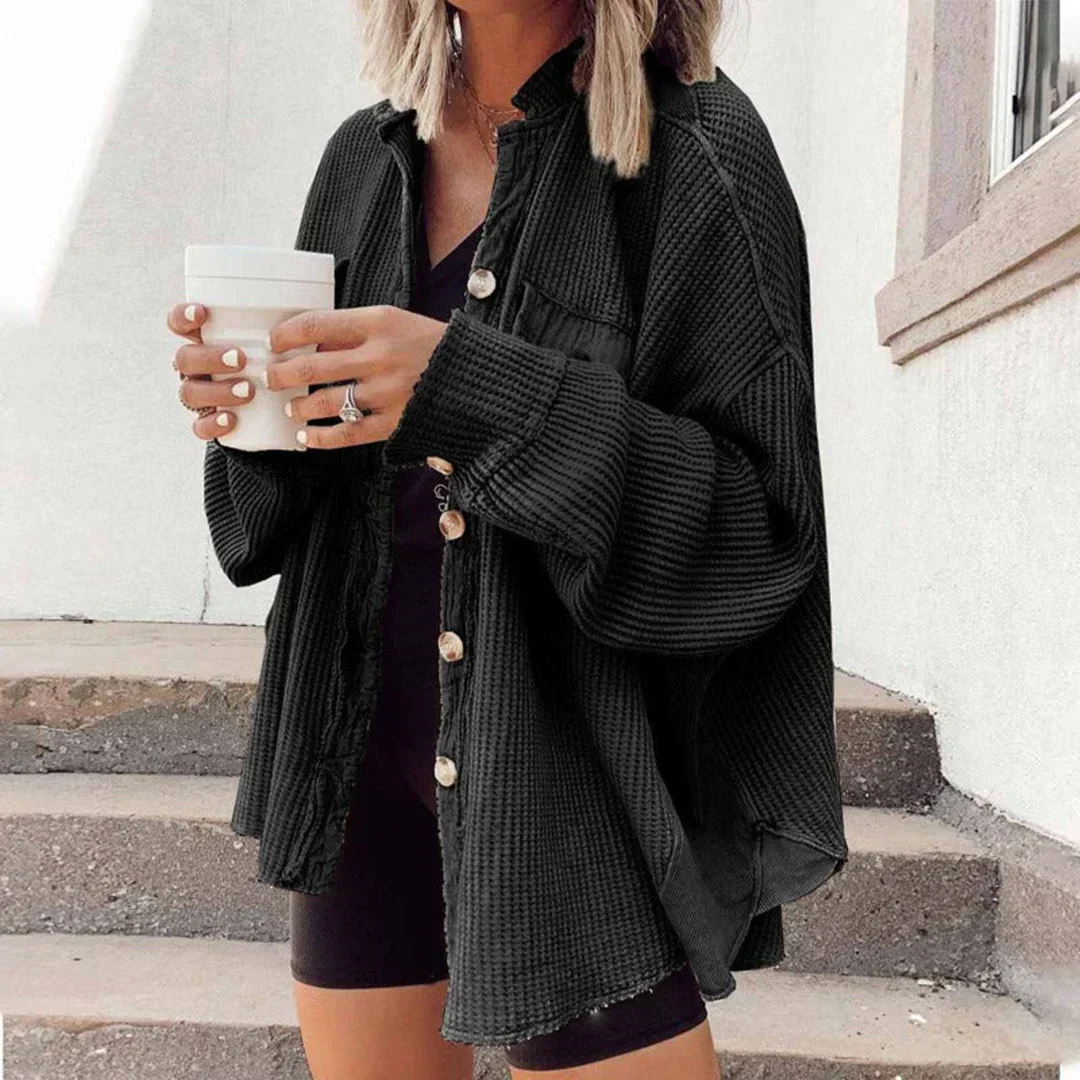 Catherine | Loose shirt jacket for women - Image 2