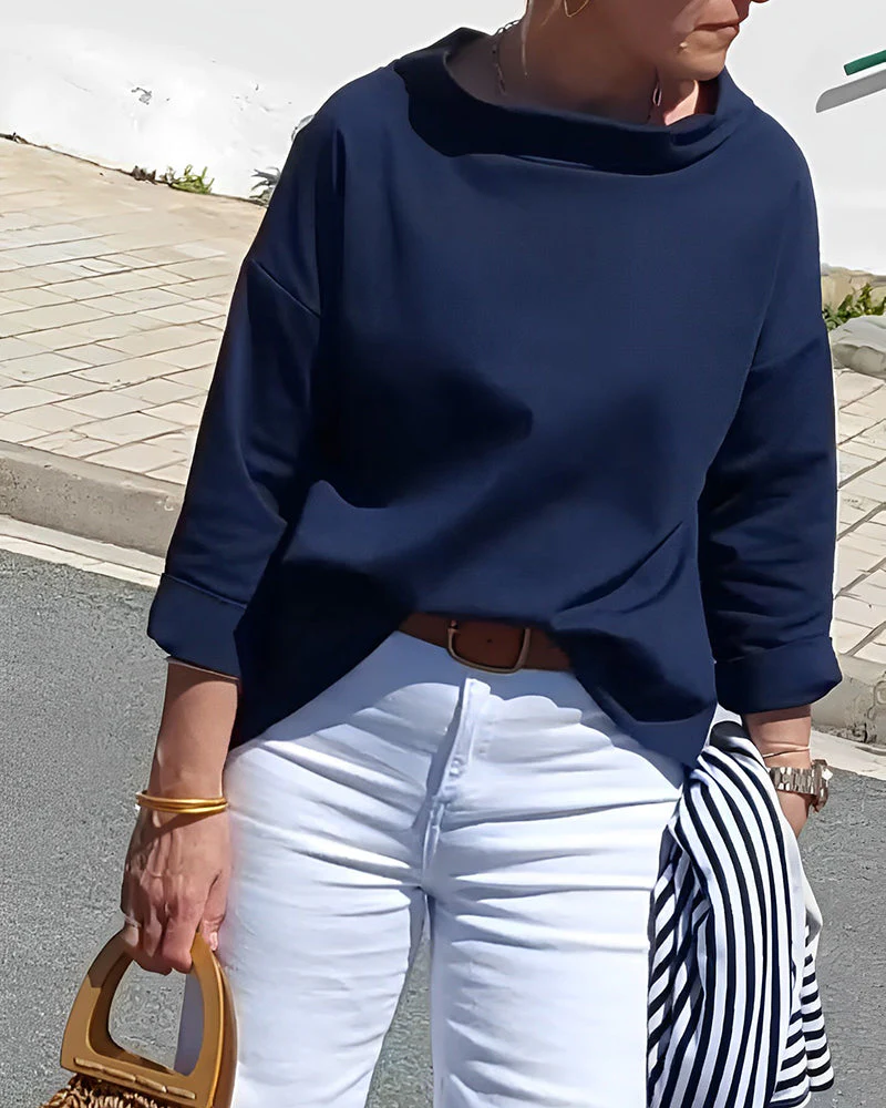 Cecilia® | Elegant high collar top for women - Image 2
