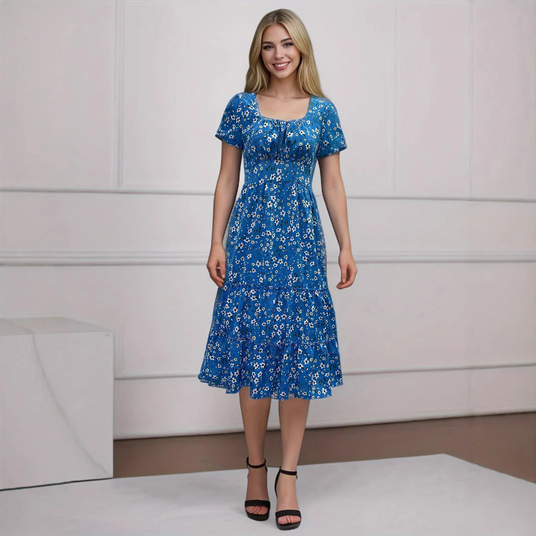 Cecilia® | Women'S Floral Pleated Maxi Dress - Image 4