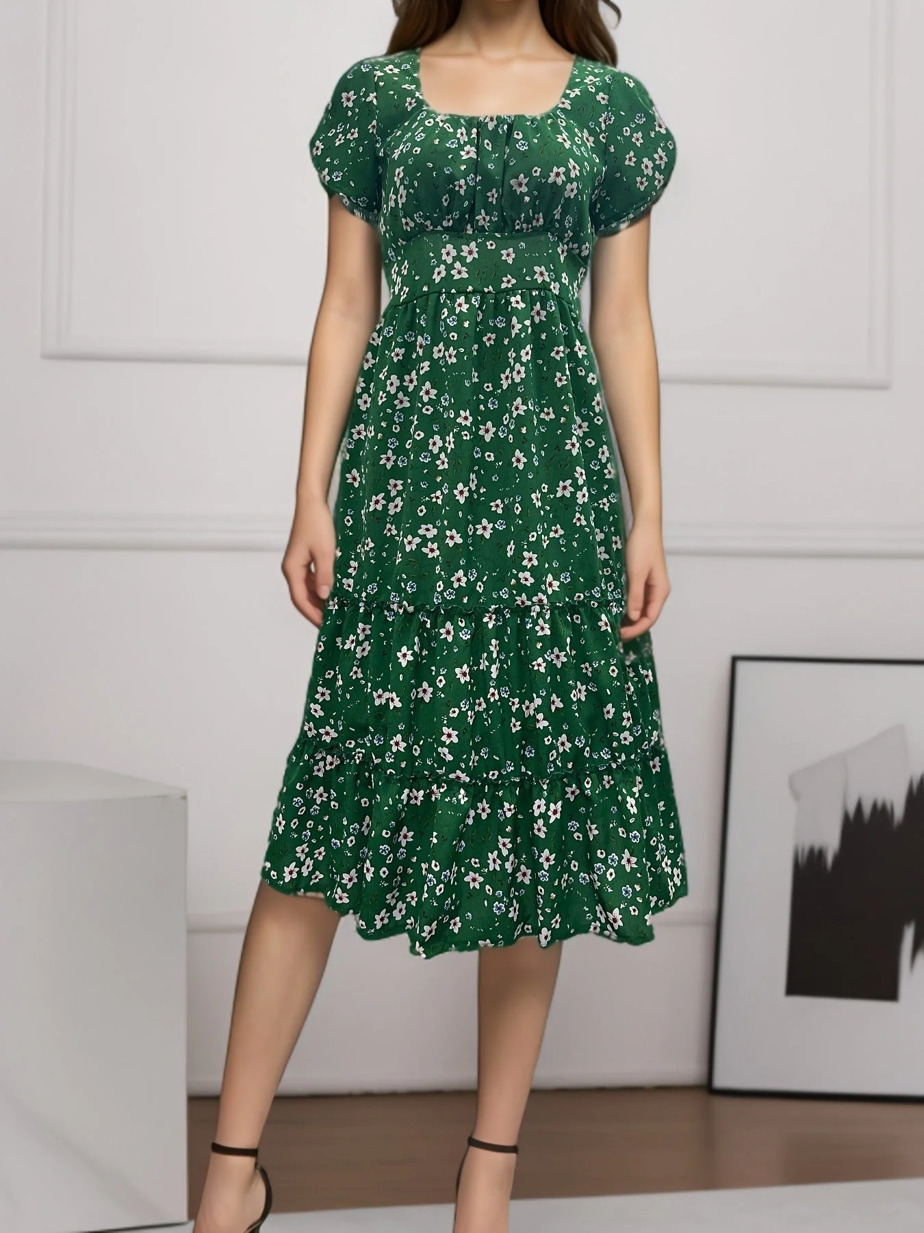 Cecilia® | Women'S Floral Pleated Maxi Dress - Image 7