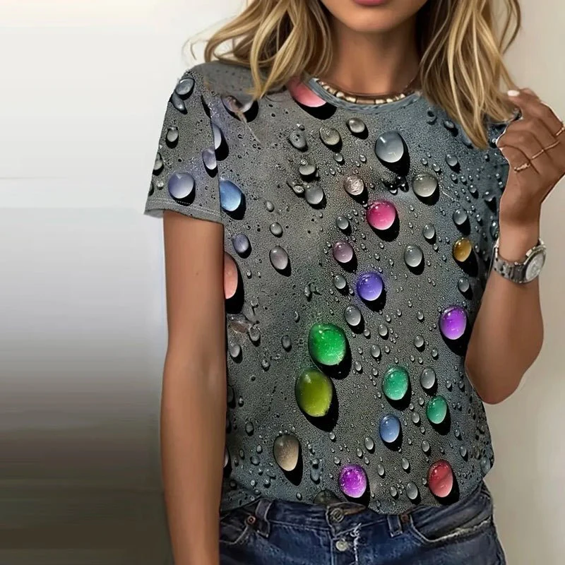 Celestina® | Stylish T-Shirt With A Water Drop Design - Image 2