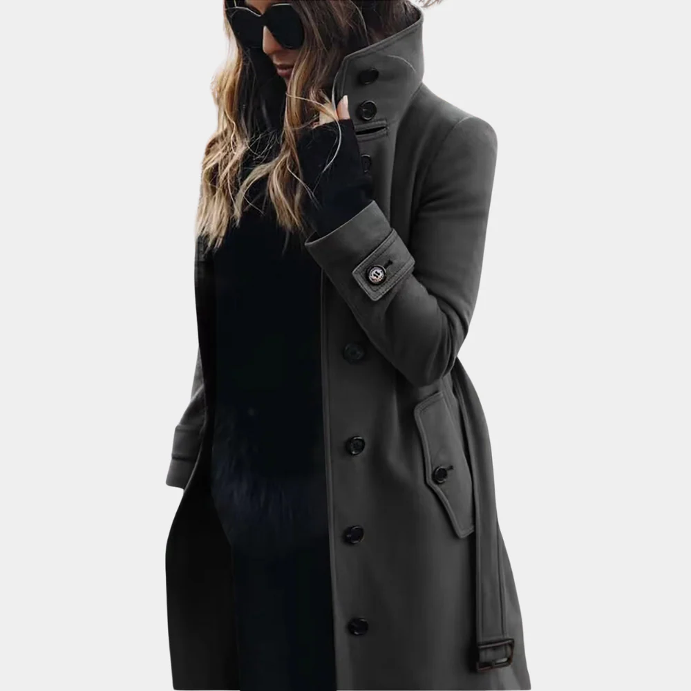 Cintia | Elegant, stylish and warm trench coat - Image 3
