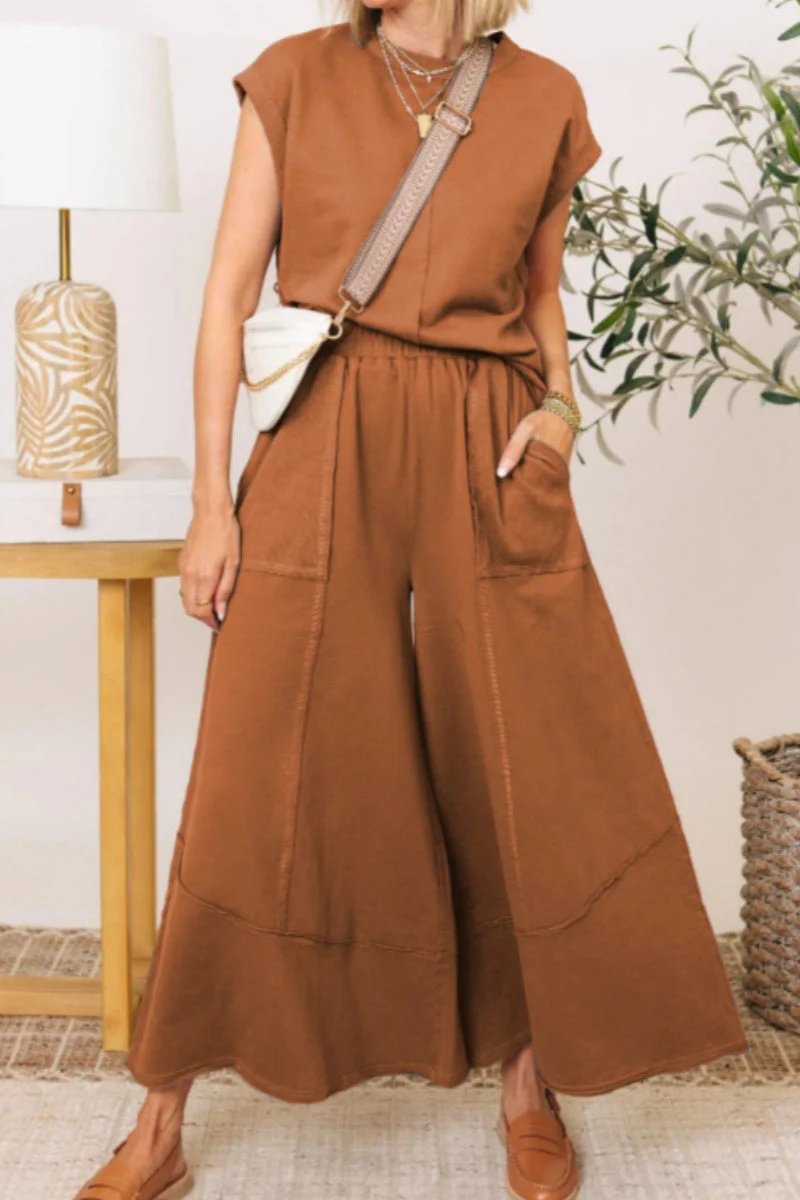 Concepcion | Casual plain O-neck two-piece bag - Image 7