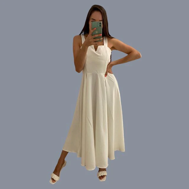 Concepción® | Yellow Sleeveless Cocktail Dress - Image 13