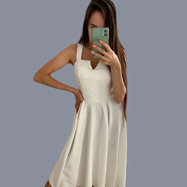 Concepción® | Yellow Sleeveless Cocktail Dress - Image 14