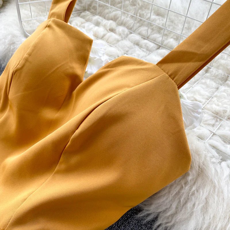 Concepción® | Yellow Sleeveless Cocktail Dress - Image 6
