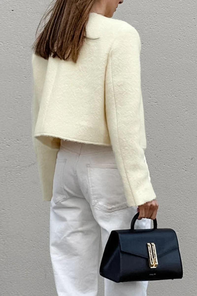 Concha | Casual everyday outerwear with solid color buttons and O-neck - Image 13