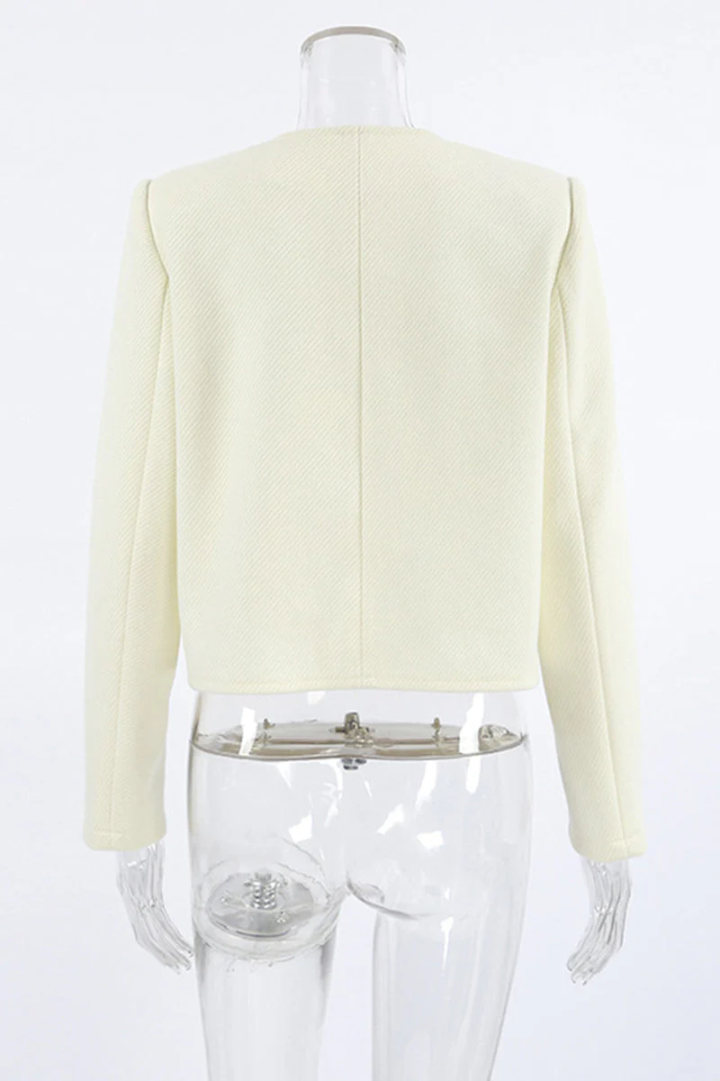 Concha | Casual everyday outerwear with solid color buttons and O-neck - Image 4