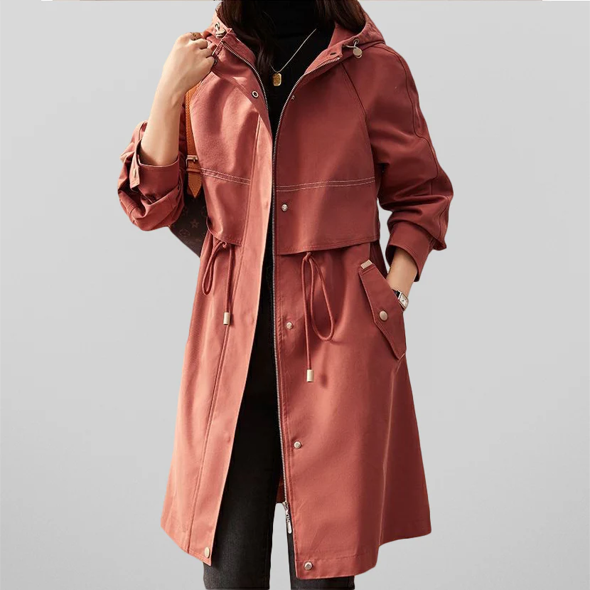 Connie® | Red women's jacket with hood