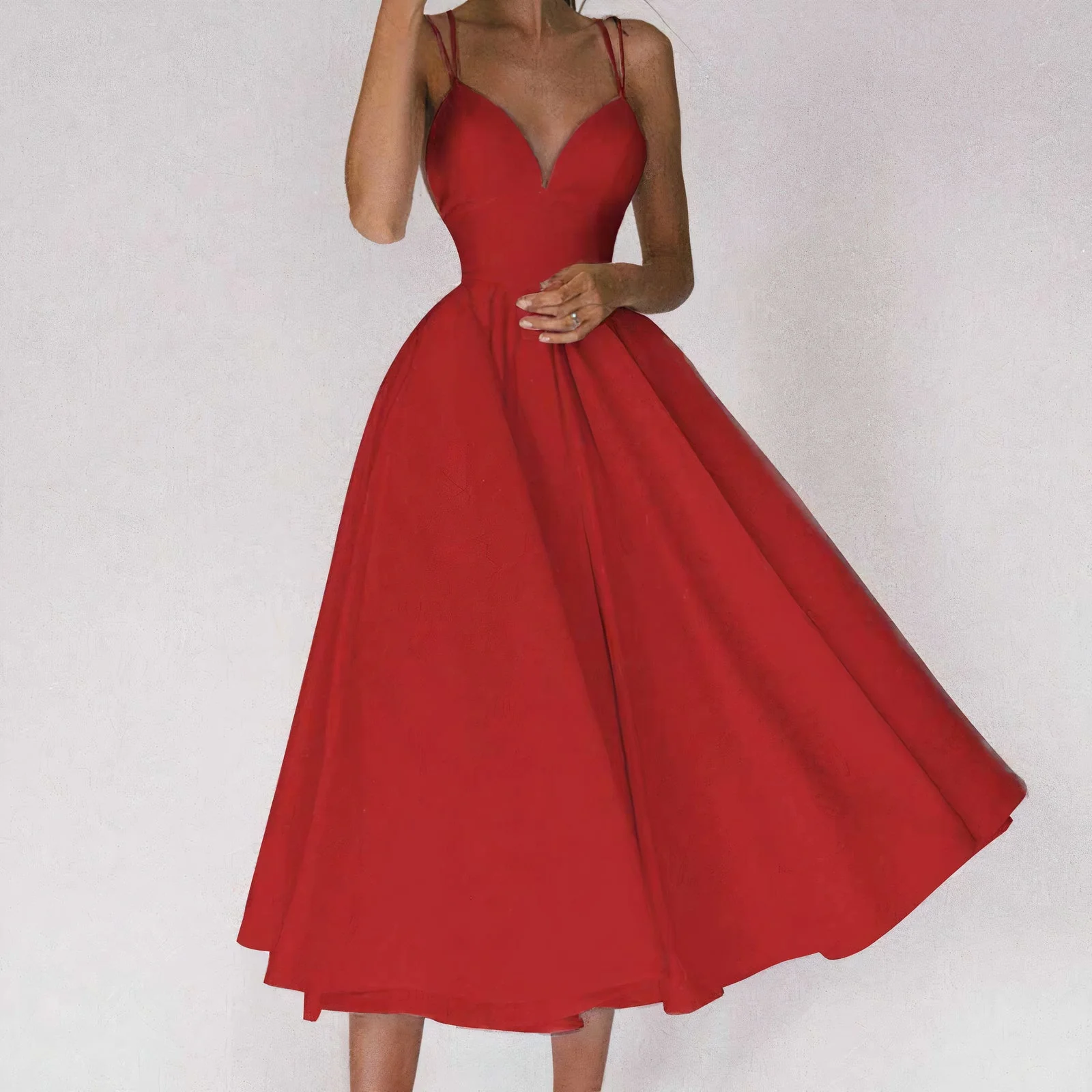 Corina® | Elegant V-Neck Dress - Image 3