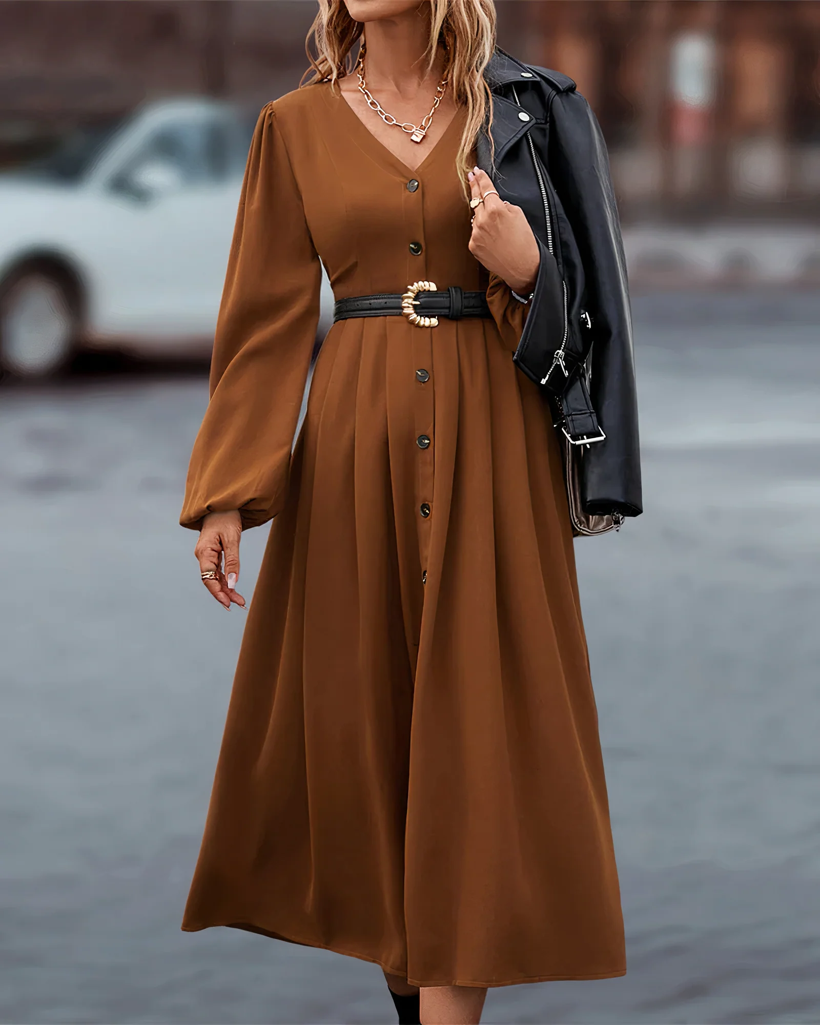Cristina® | Elegant Autumn Dress - Image 2