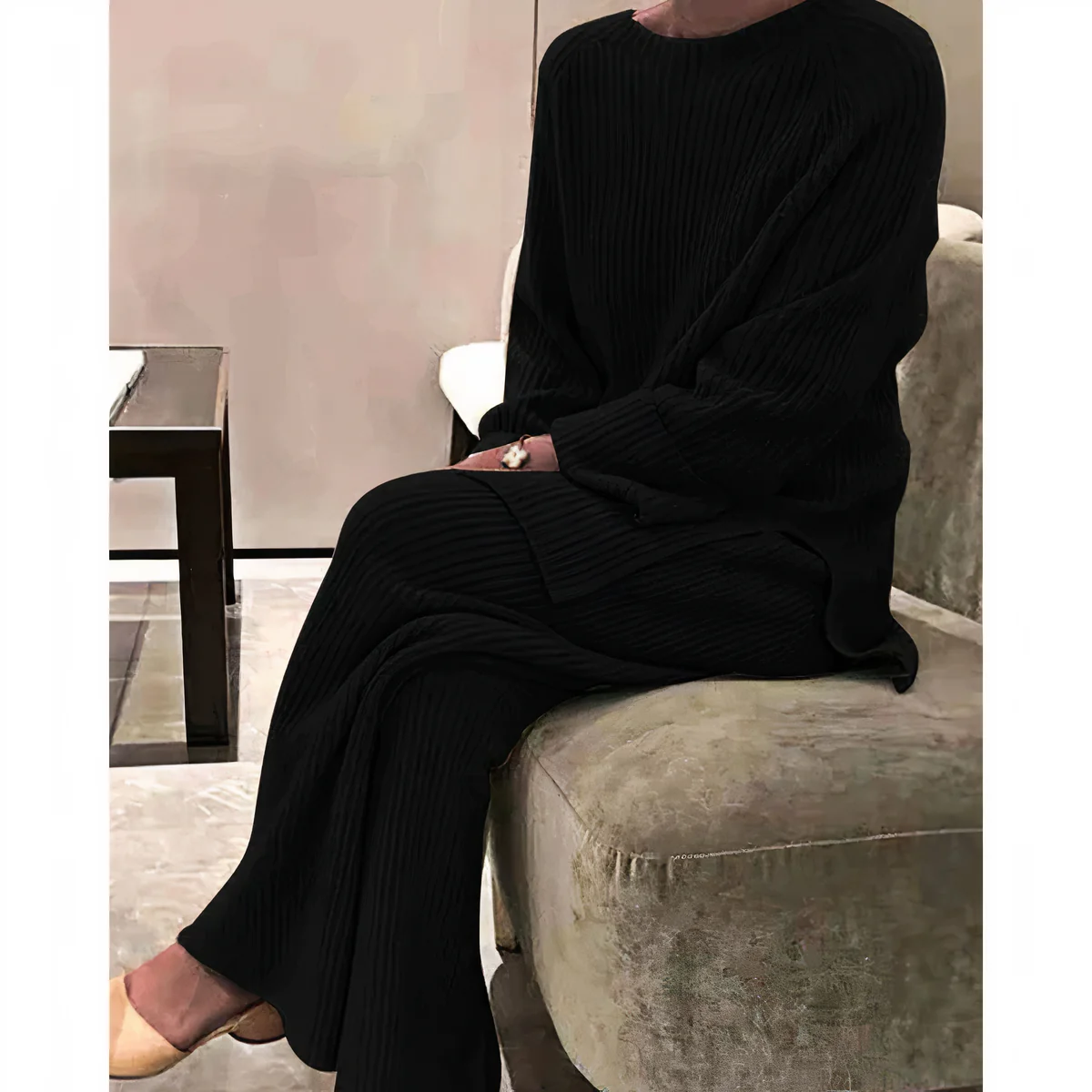 Cristina | Casual set consisting of a knitted sweater and trousers - Image 2