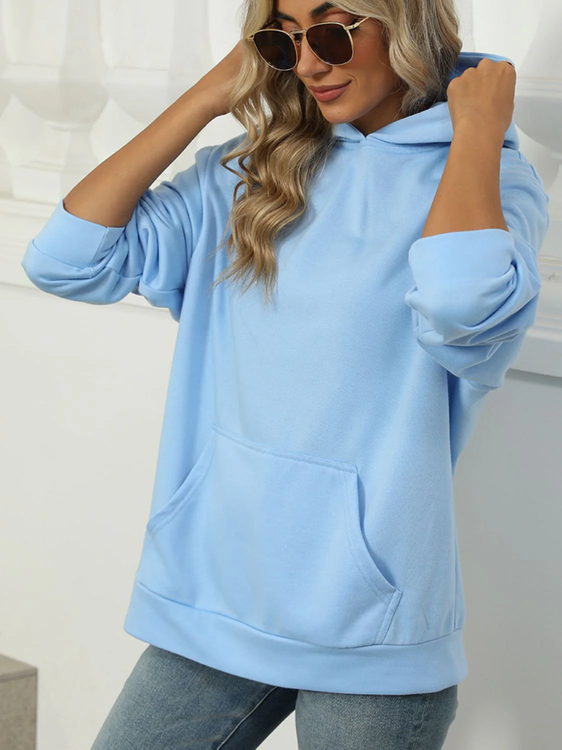 Dagmar | Hoodie with pockets and long sleeves - Image 5