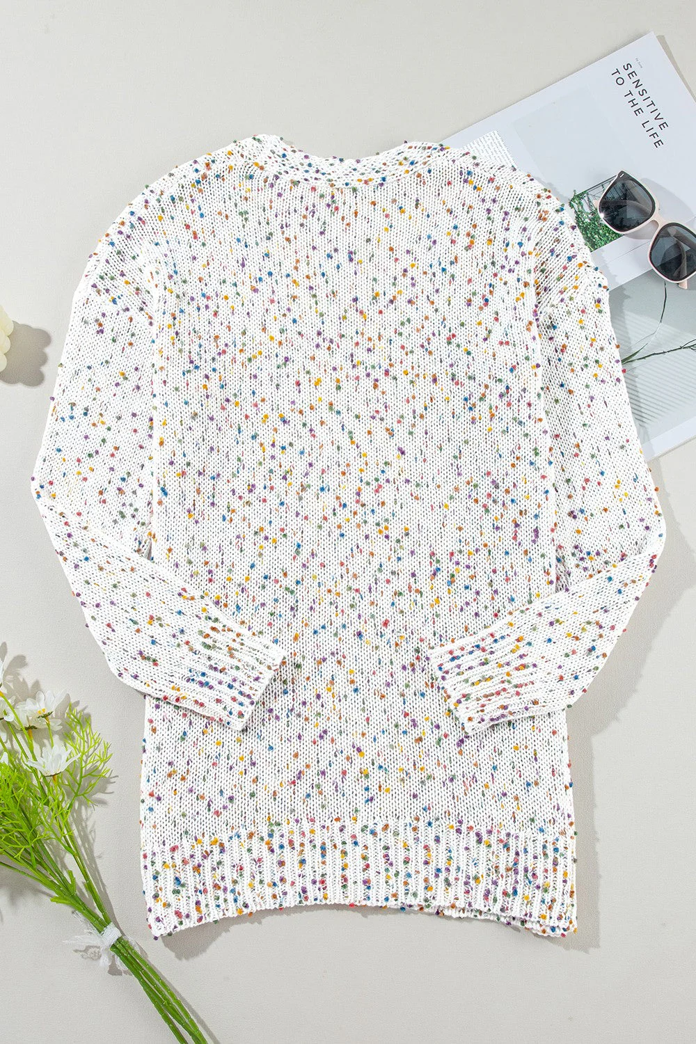 Daniela | Long sleeve open front cardigan - Image 7