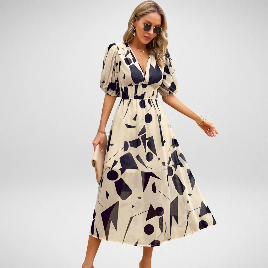 Daria® | Elegant Dress With V-Neckline - Image 2