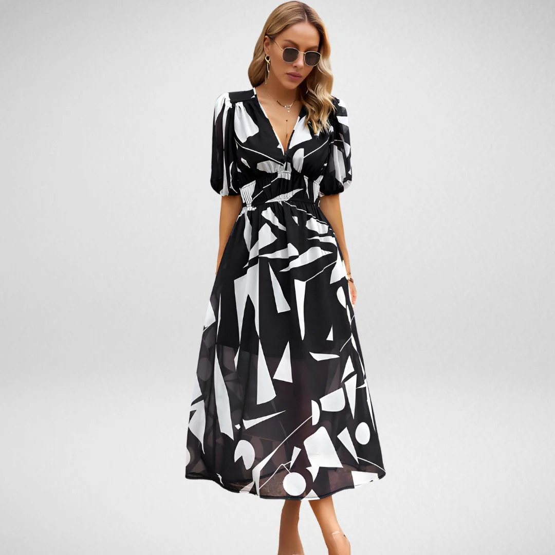 Dayana® | Elegant Dress With V-Neckline
