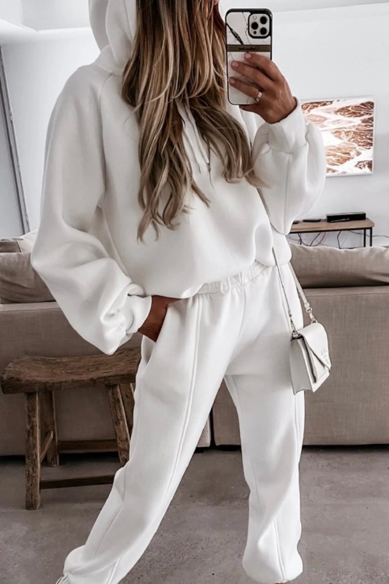 Dayana | Solid color short suits with hood - Image 6