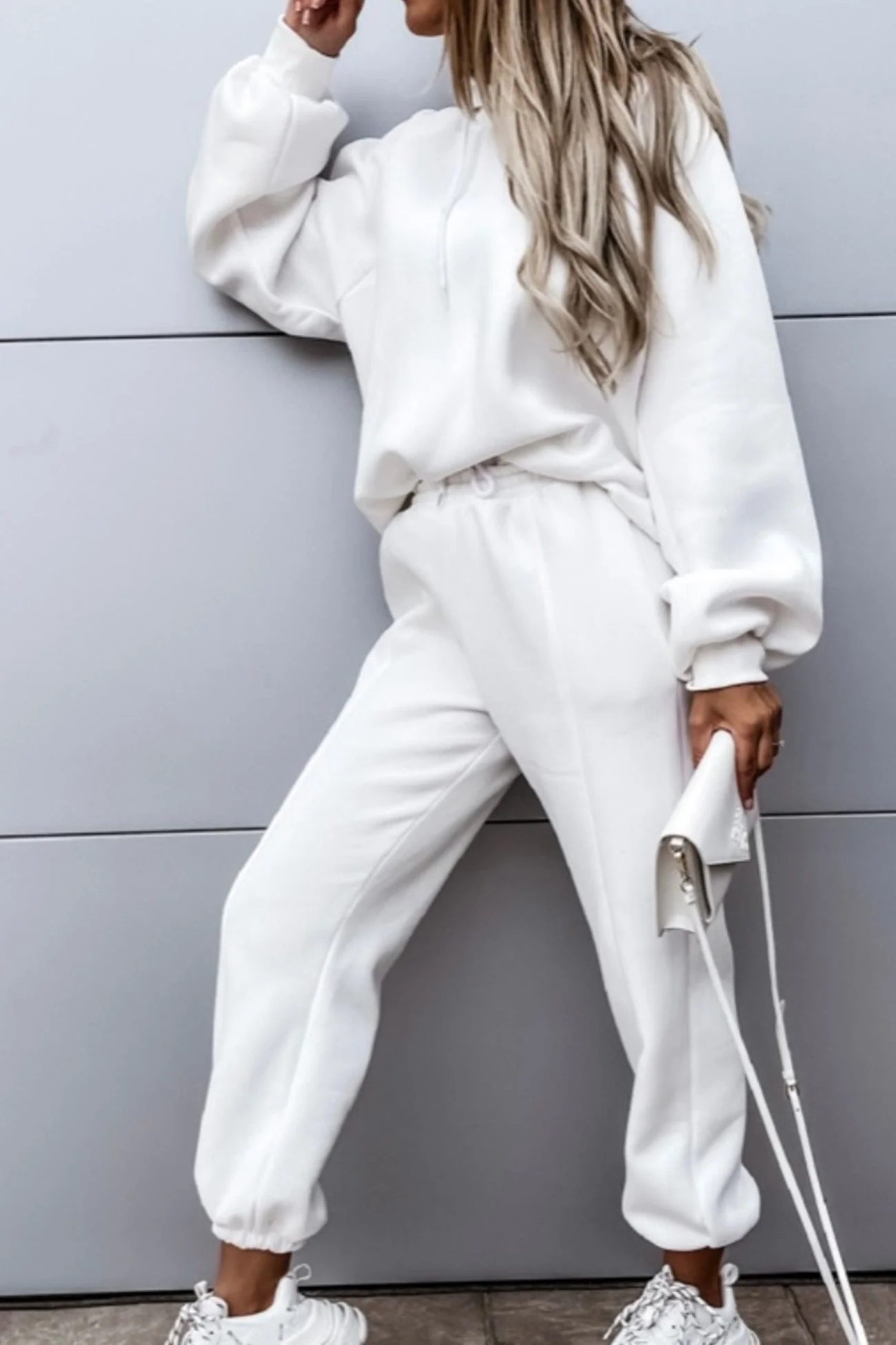 Dayana | Solid color short suits with hood - Image 7