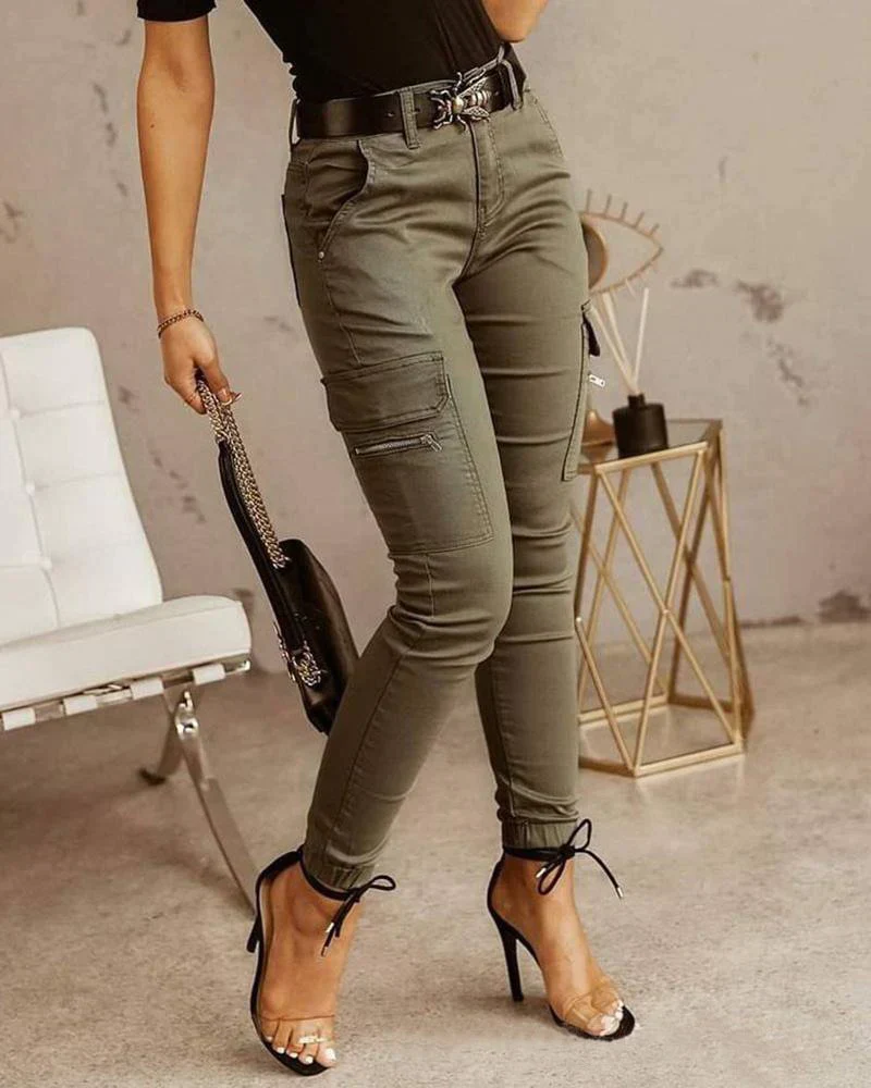 Deborah® | Ankle-Tied Cargo Pants For Women