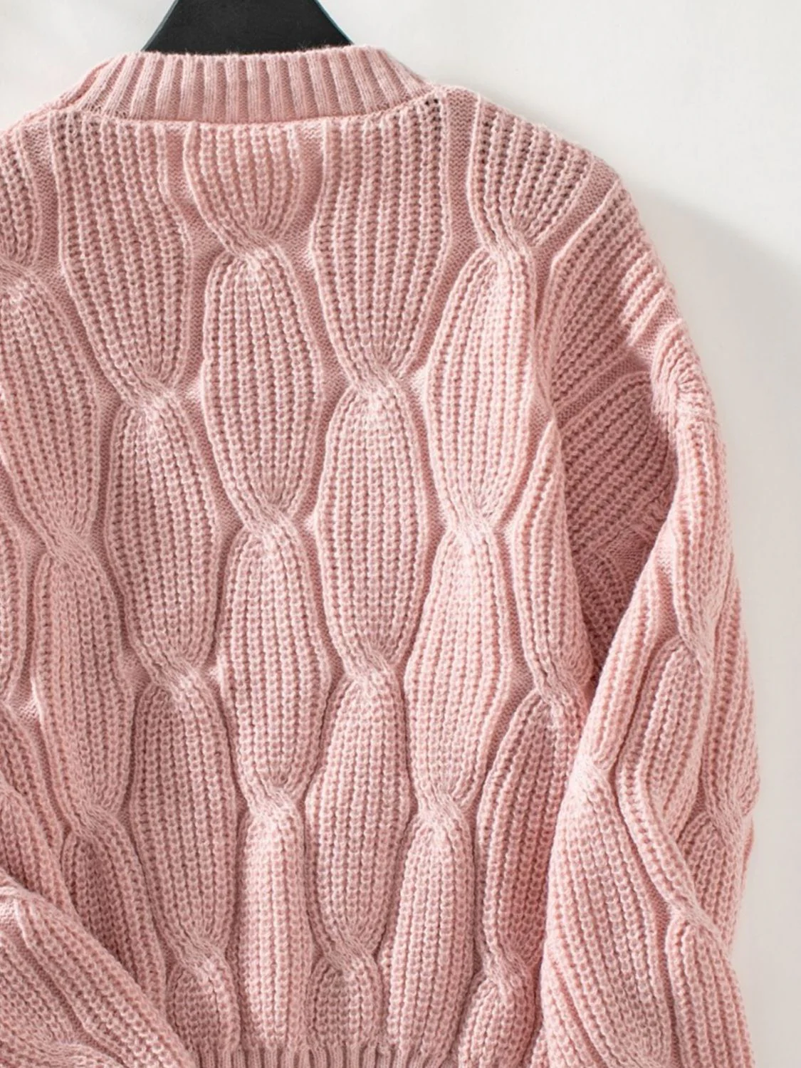 Delfina | Round neck sweater with low shoulders - Image 12