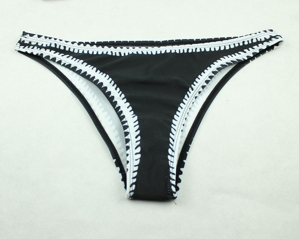 Delia® | Black And White Bandeau Bikini - Image 3