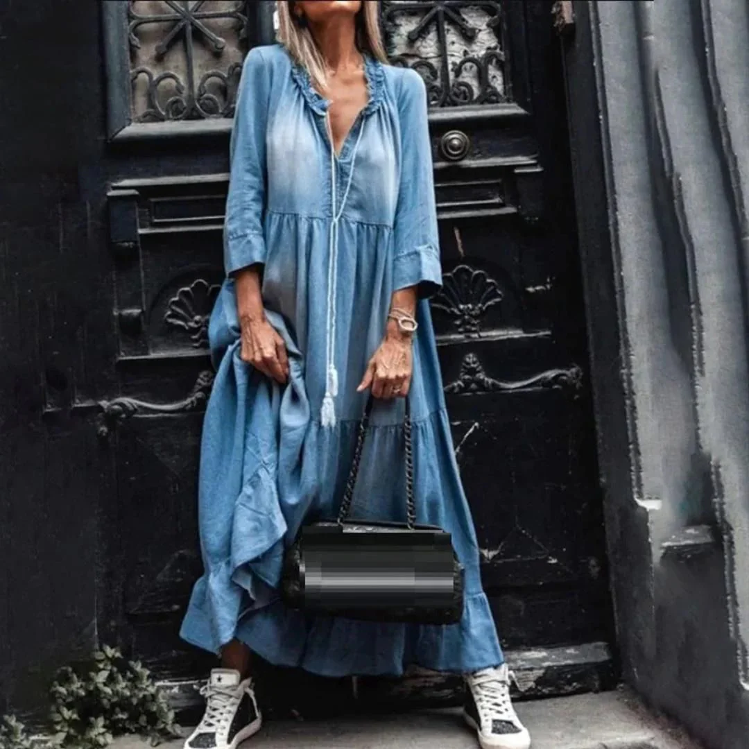 Delia® | Bohemian Denim Dress