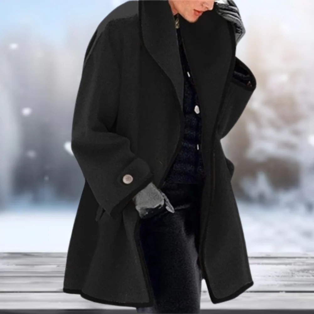 Delia® | Coat de laine retro for women - Image 4
