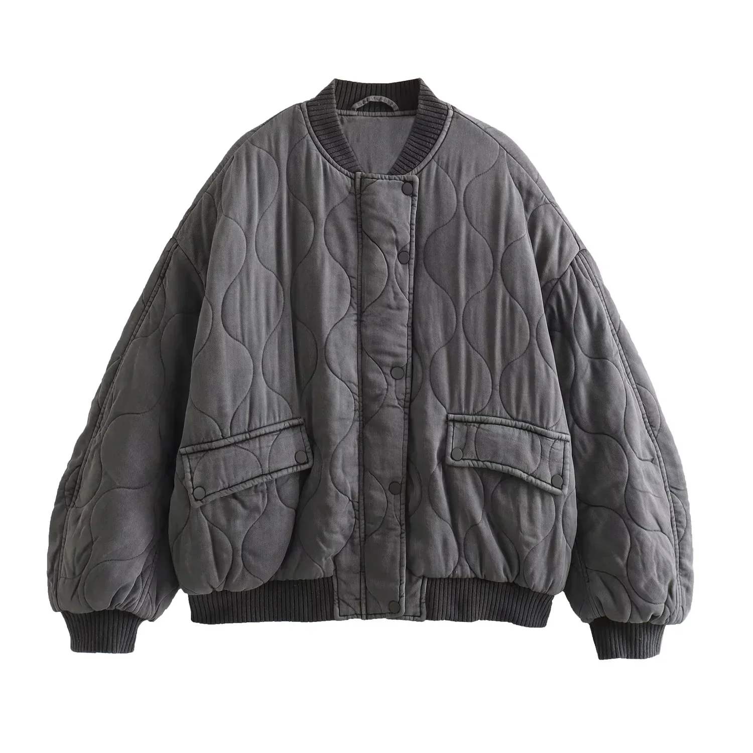 Delia | Versatile retro winter jacket with long sleeves - Image 3