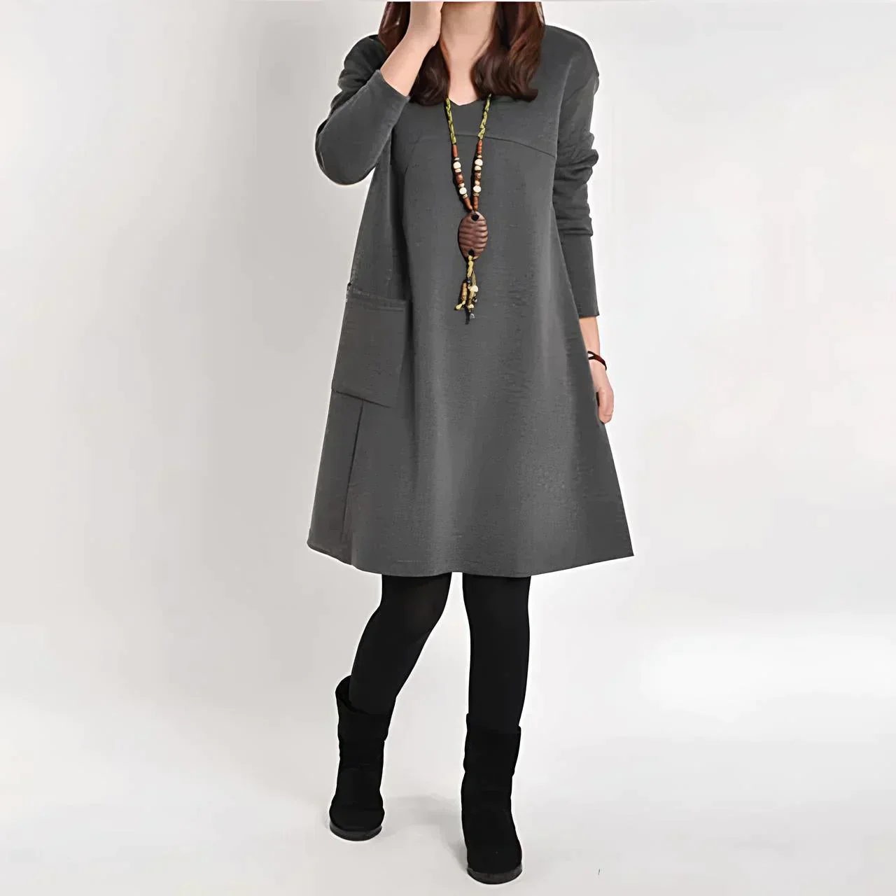 Desirée® | Long sleeve pocket dress - Image 3