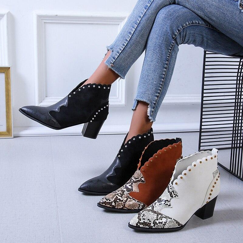 Diana | Cowboy ankle boots with studs - Image 2