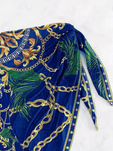 Diana® | Elegant Sleeveless Swimwear With A Blue Pattern - Image 4