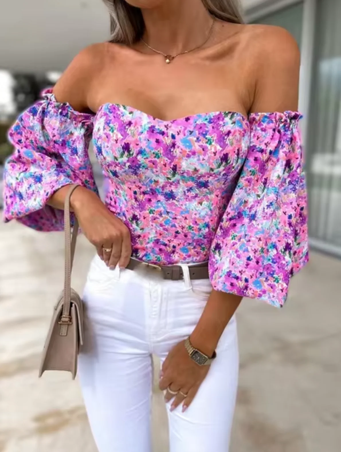 Dina® | Floral Off-The-Shoulder Tops - Image 3