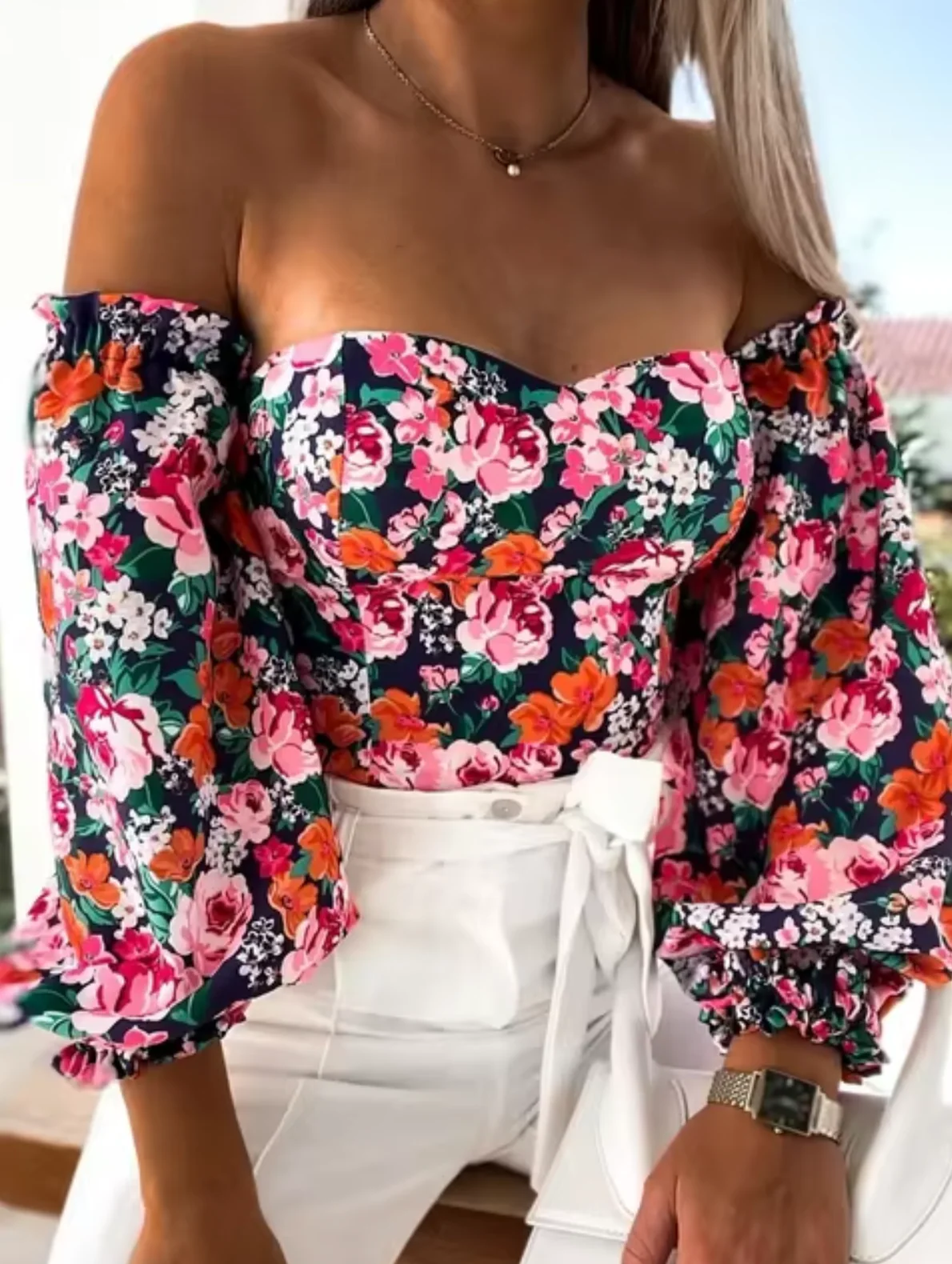 Dina® | Floral Off-The-Shoulder Tops - Image 4