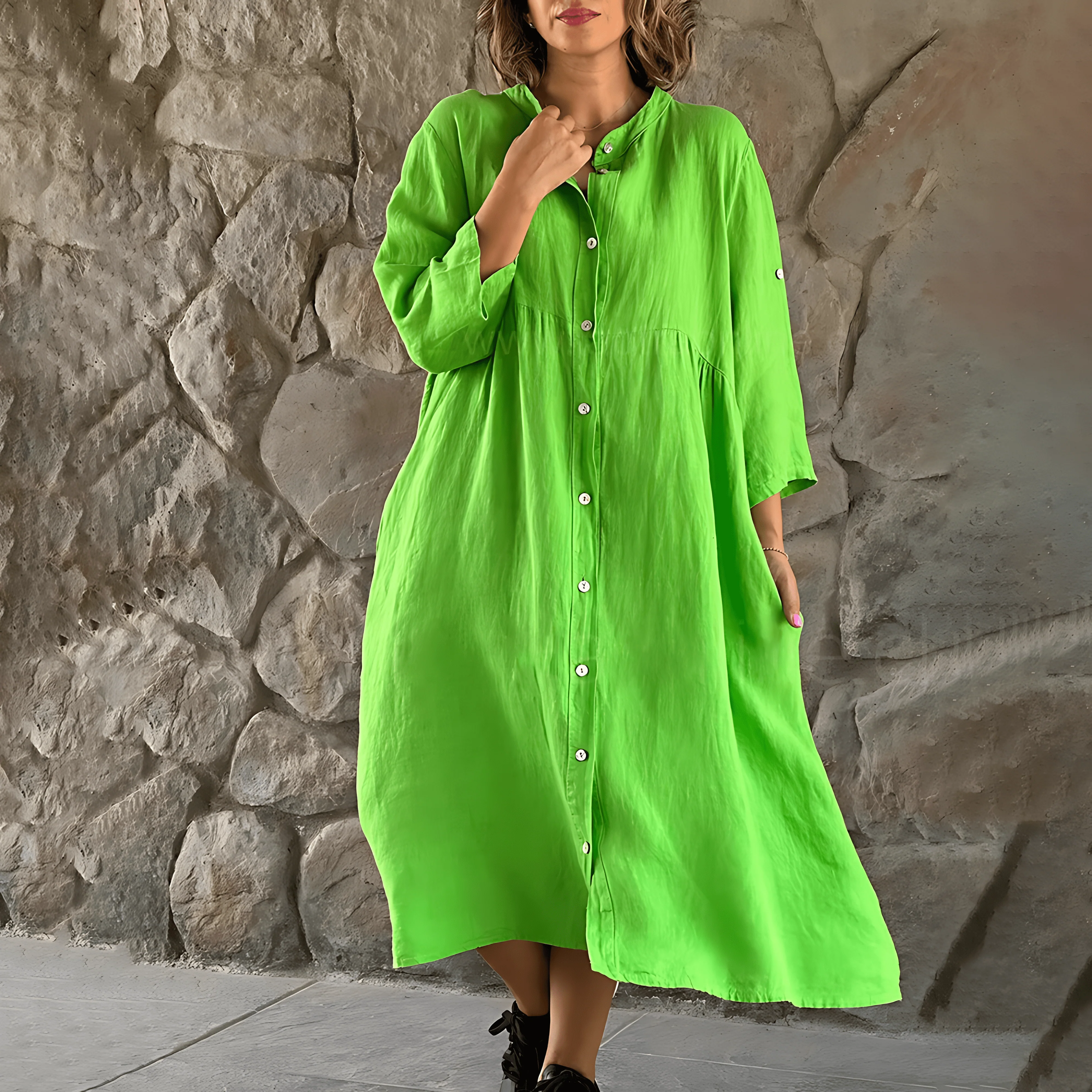 Dolores® | Plus Size Summer Dress Casual Button-Down - Image 5