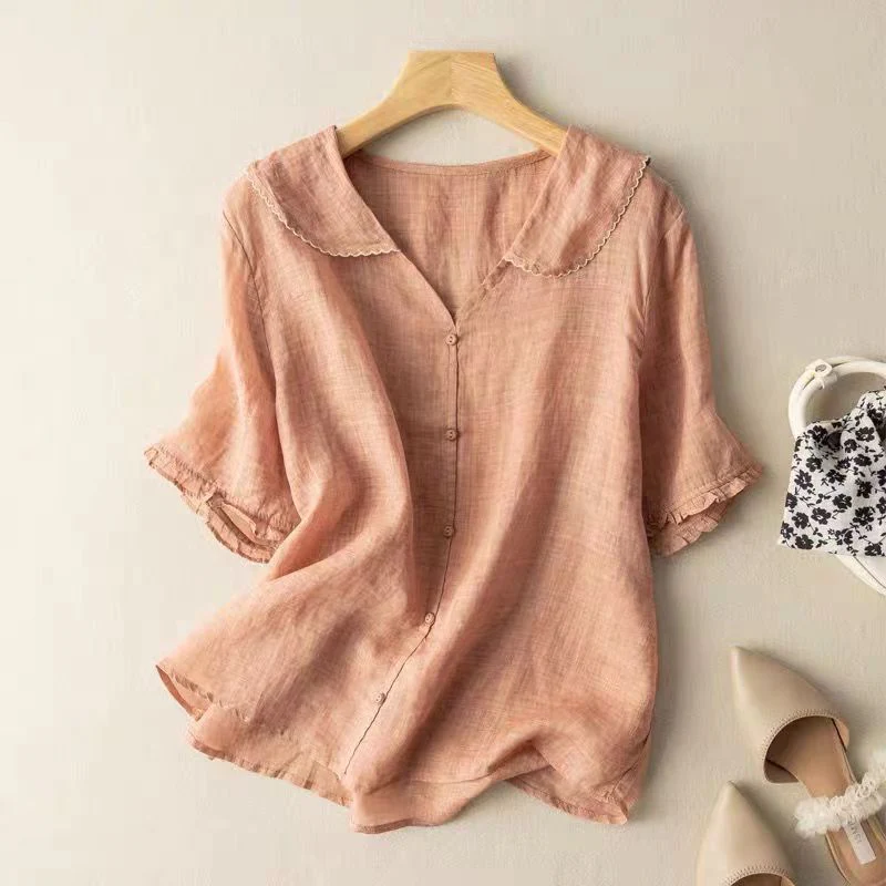 Dominica® | Airy women's linen blouse - Image 2