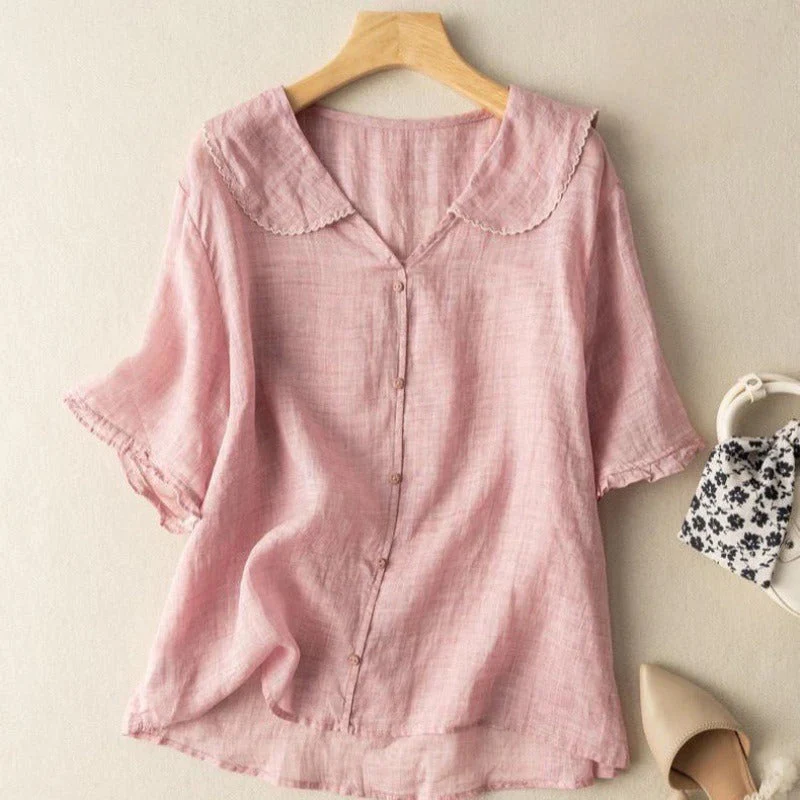 Dominica® | Airy women's linen blouse - Image 4