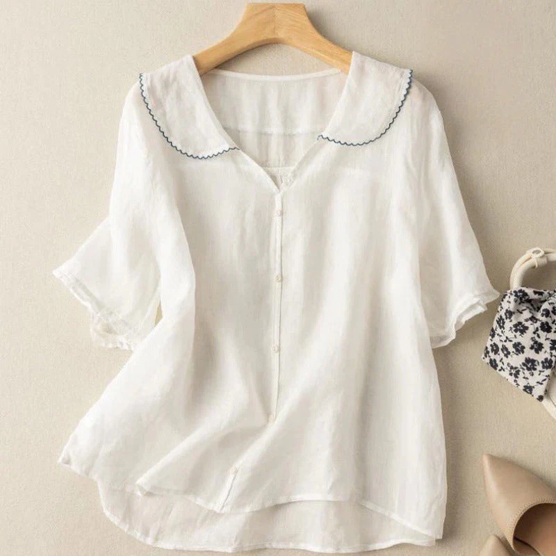 Dominica® | Airy women's linen blouse - Image 5