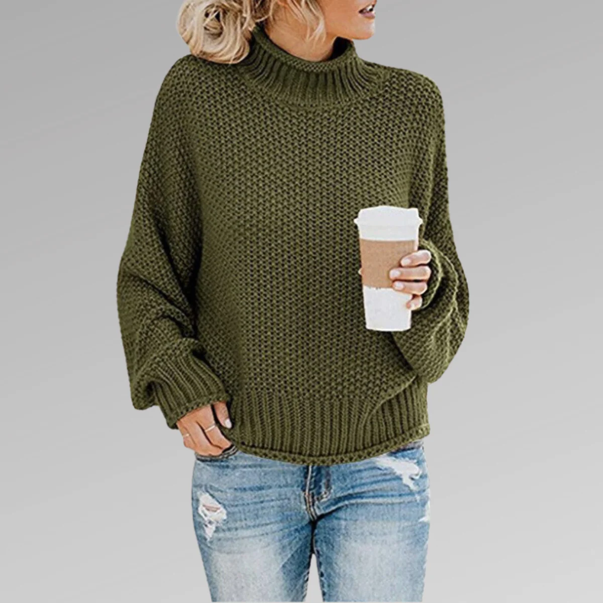 Dominique | Classic knitted sweater - Image 2