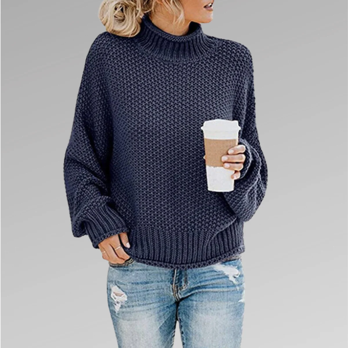 Dominique | Classic knitted sweater - Image 5