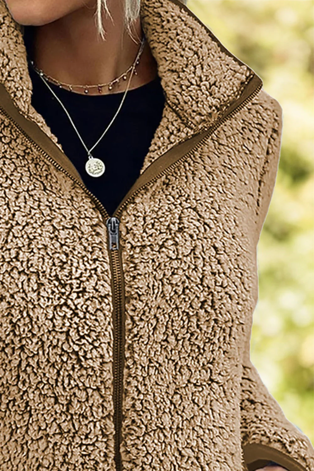 Doris | Turtleneck jacket with zip and pockets - Image 2
