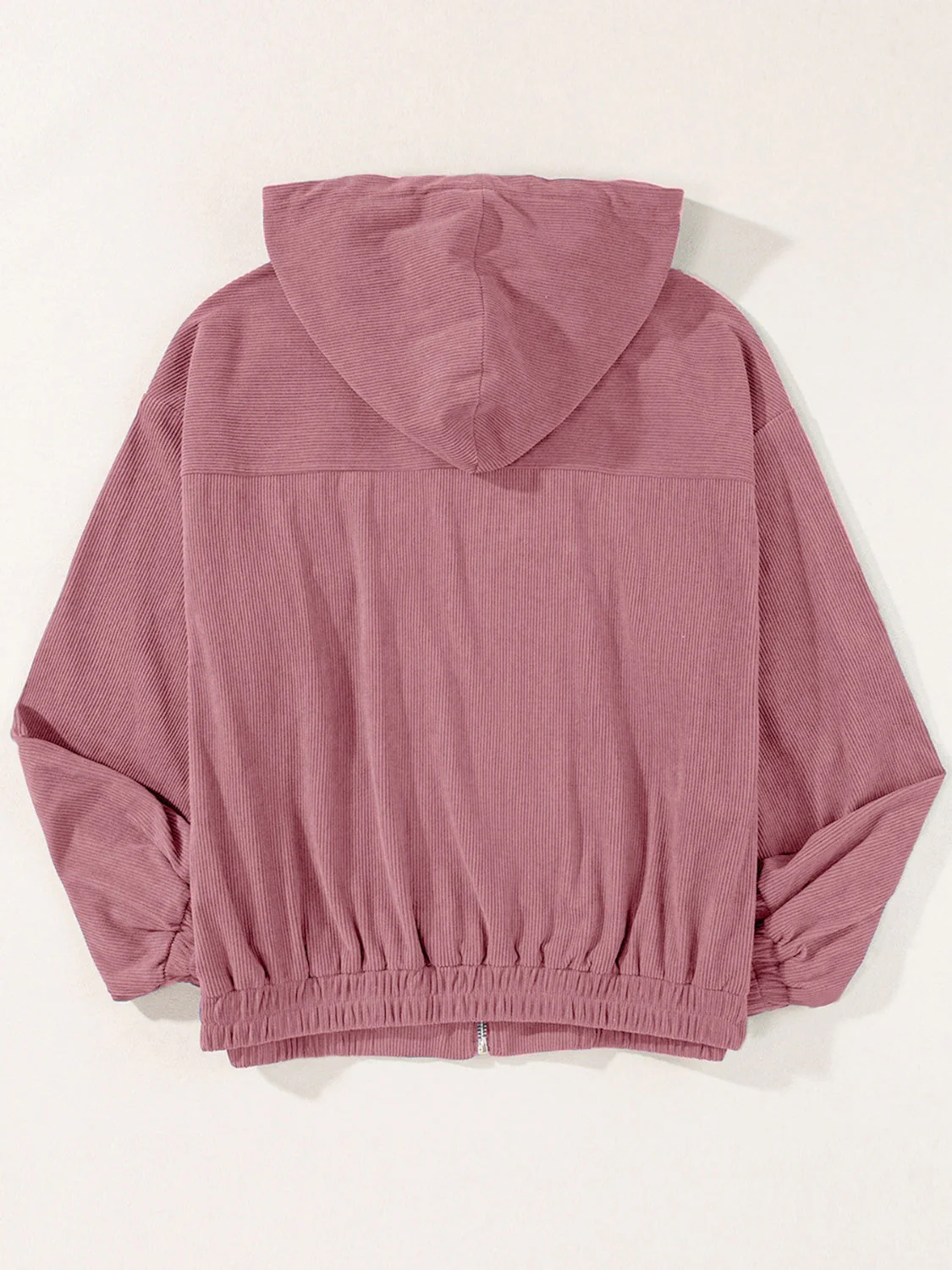 Edith | Long sleeve hooded jacket with drawstring and zip fastening - Image 2