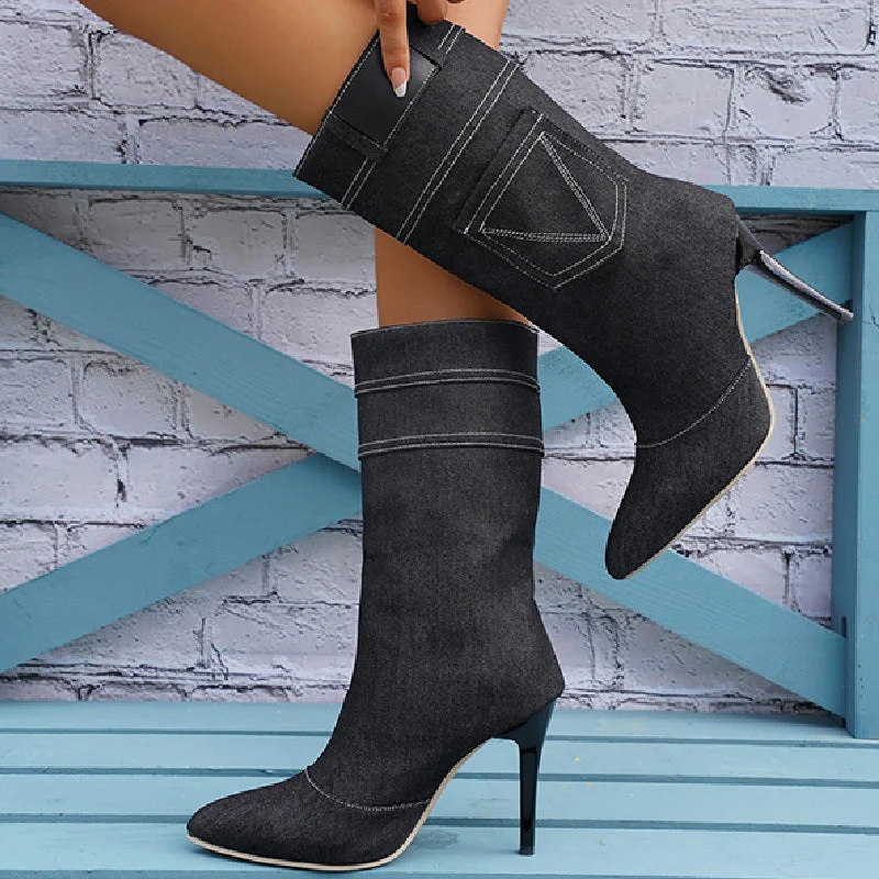 Edna | Casual patchwork shoes with a pointed door - Image 2