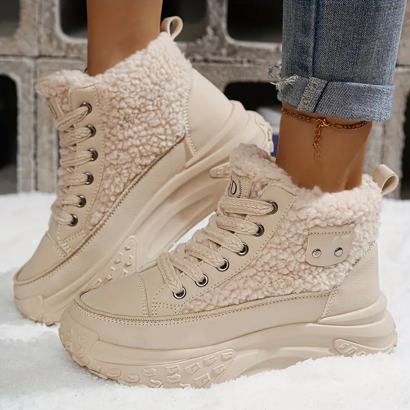 Edna | Waterproof plush ankle boots - Image 3