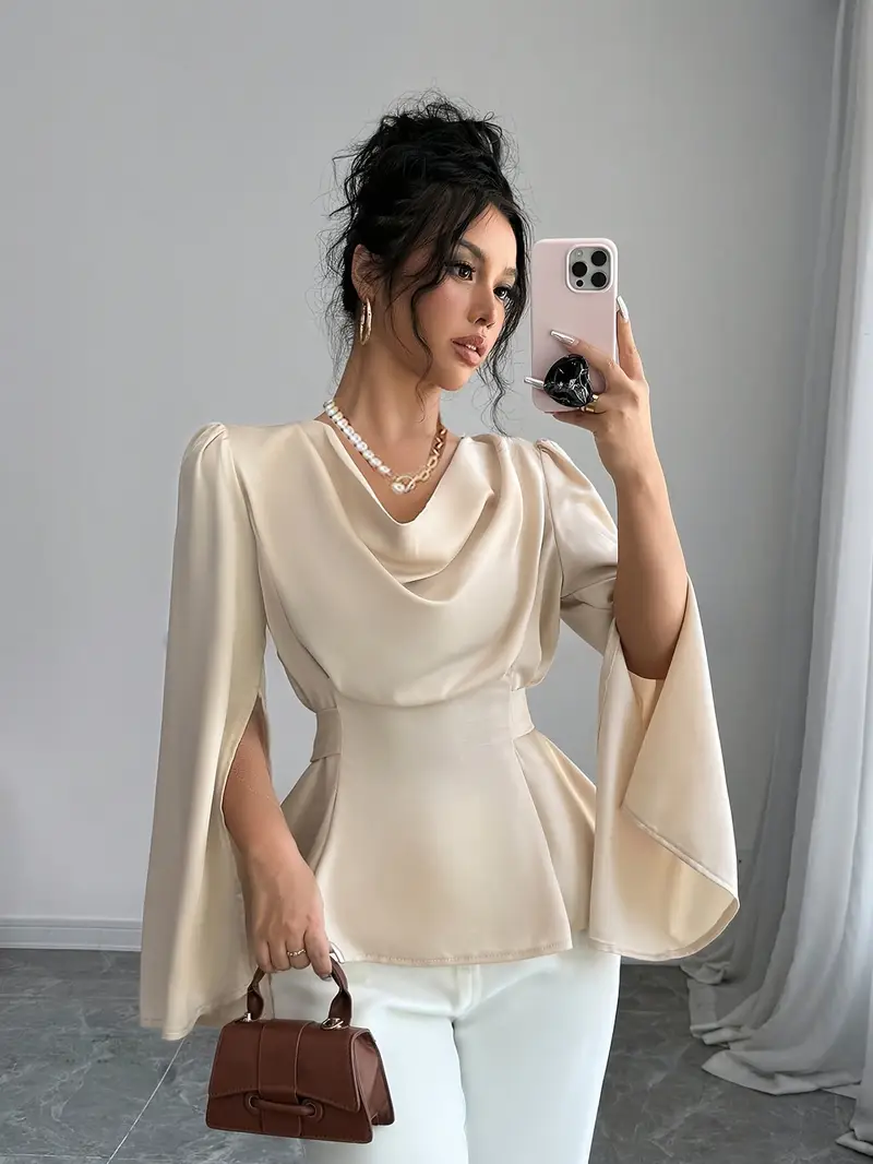 Elara® | Elegant Satin Blouse - Image 3