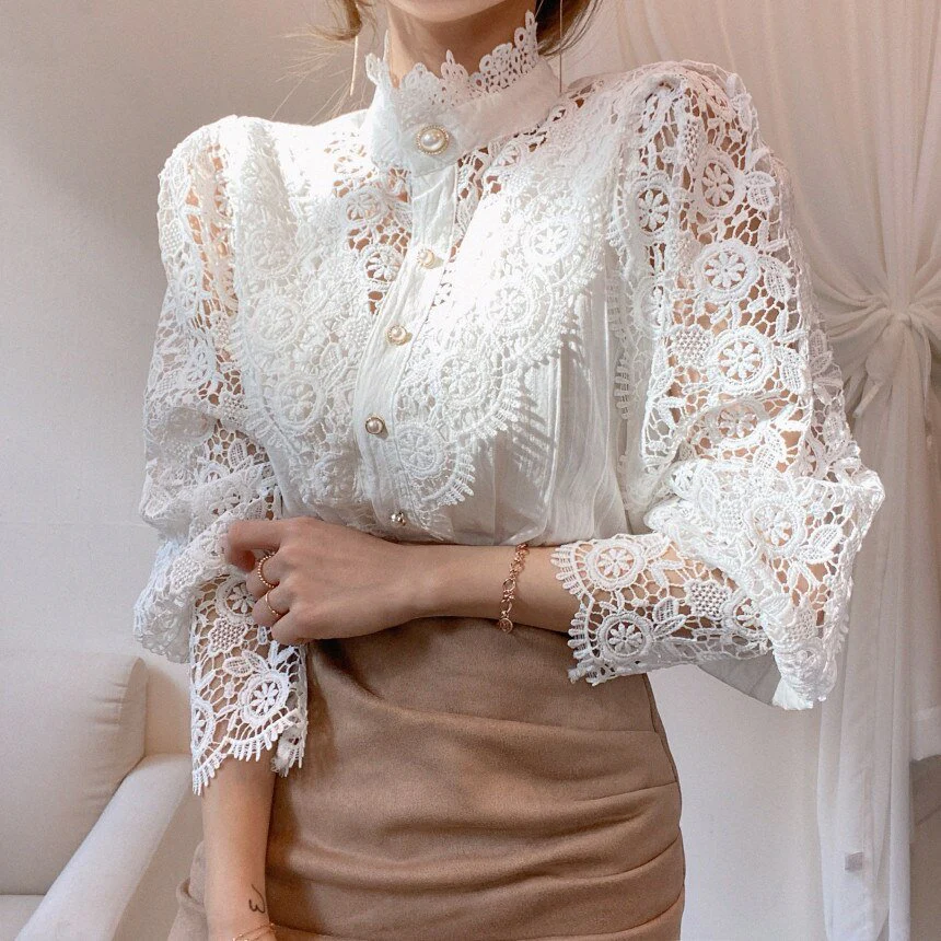Elda® | Elegant Lace Blouse - Image 2