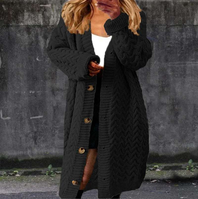 Elda® | Long cardigan tricoté à la mode - Image 2