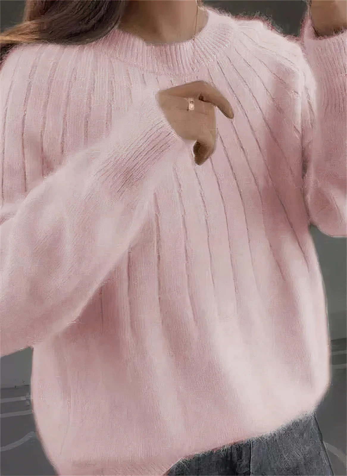 Eleanor | Fluffy knitted sweater - Image 3