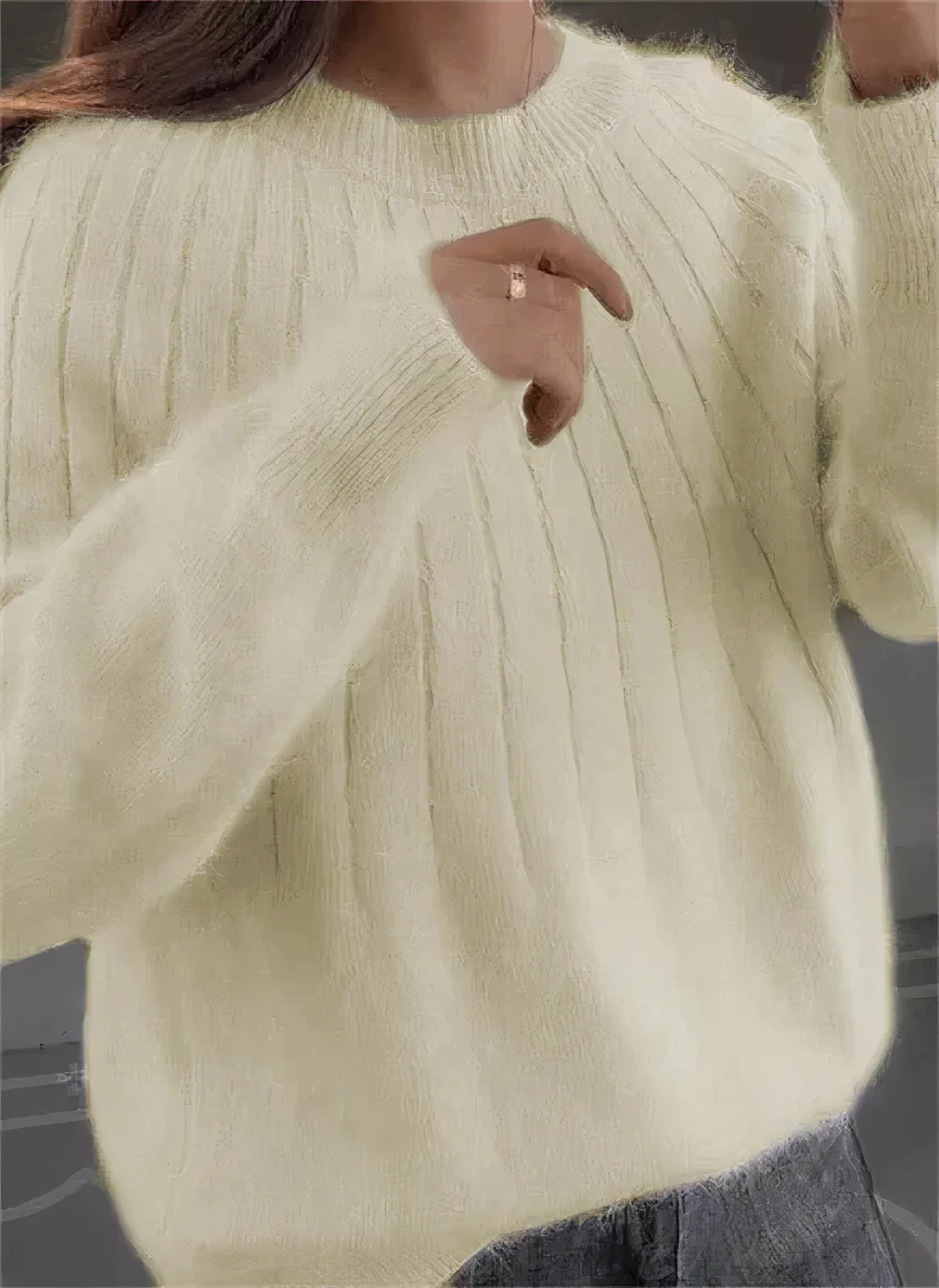 Eleanor | Fluffy knitted sweater - Image 6