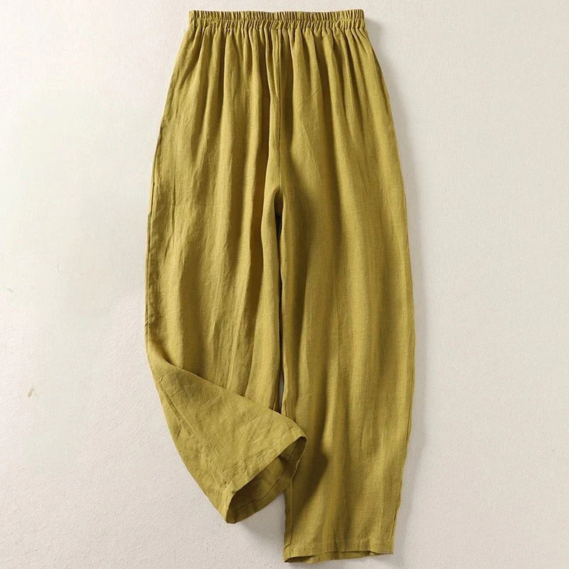 Elena® | Airy linen women's summer trousers - Image 2