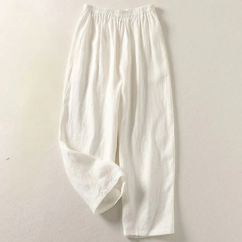 Elena® | Airy linen women's summer trousers - Image 5